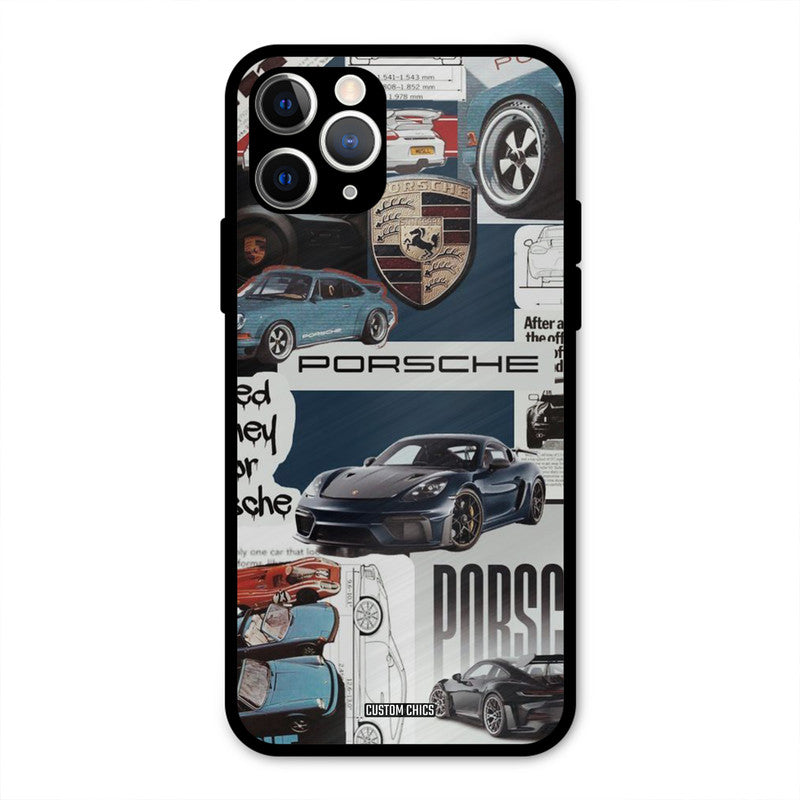 Porsche Group Art iPhone 11 Pro Mobile Back Cover - Car&Bike PrintShield Case