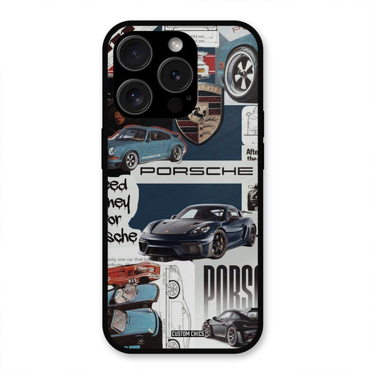 Porsche Group Art iPhone 15 Pro Mobile Back Cover - Car&Bike PrintShield Case