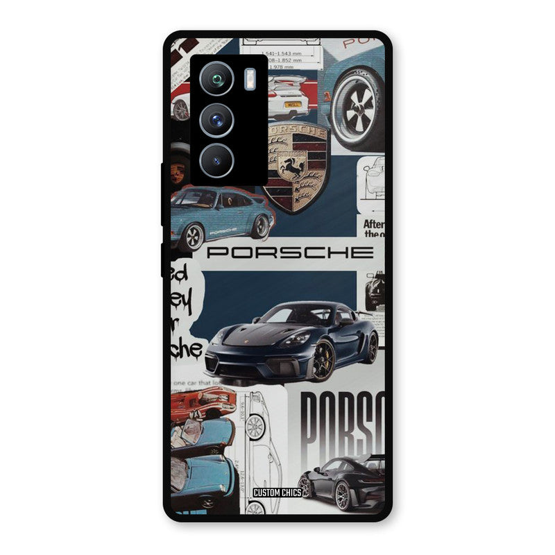 Porsche Group Art iQOO 9SE Mobile Back Cover - Car&Bike PrintShield Case