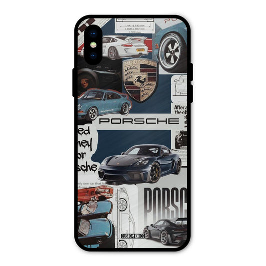 Porsche Group Art iPhone X Mobile Back Cover - Car&Bike PrintShield Case