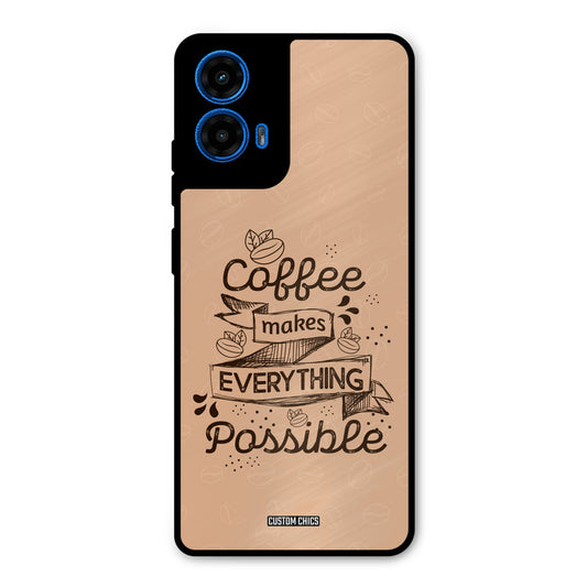 Possible Coffee Moto G45 Mobile Back Cover - Typography PrintShield Case