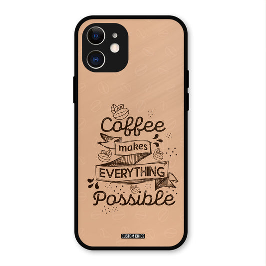 Possible Coffee iPhone 12 Mobile Back Cover - Typography PrintShield Case