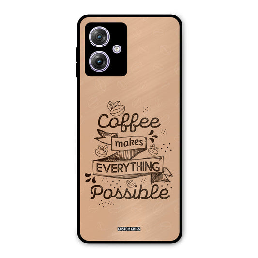 Possible Coffee Moto G54 Mobile Back Cover - Typography PrintShield Case