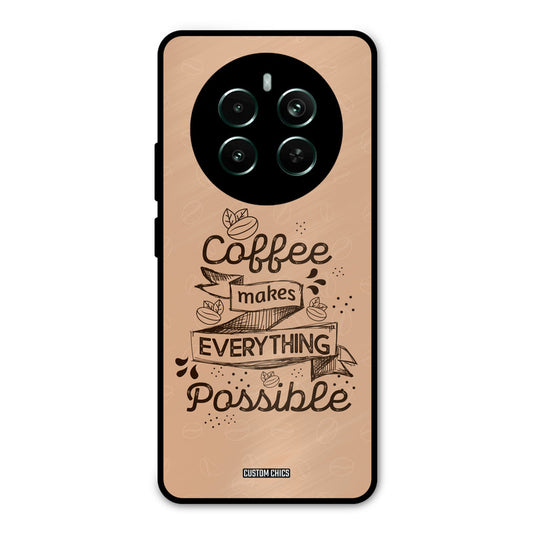 Possible Coffee Realme 12 Plus Mobile Back Cover - Typography PrintShield Case