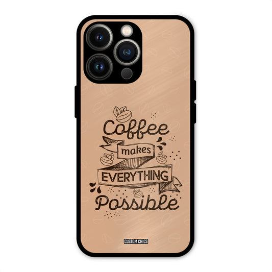Possible Coffee iPhone 13 Pro Mobile Back Cover - Typography PrintShield Case