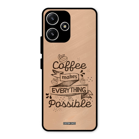 Possible Coffee Redmi 12 5G Mobile Back Cover - Typography PrintShield Case