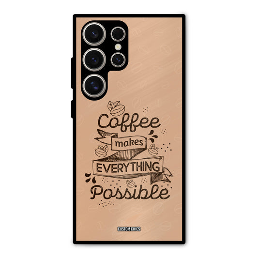 Possible Coffee Samsung Galaxy S24 Ultra Mobile Back Cover - Typography PrintShield Case