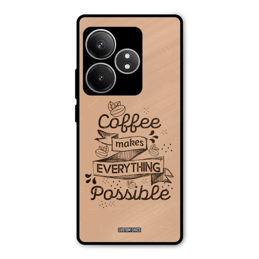 Possible Coffee Realme GT 6T Mobile Back Cover - Typography PrintShield Case