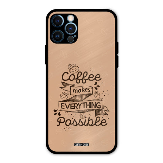 Possible Coffee iPhone 12 Pro Mobile Back Cover - Typography PrintShield Case