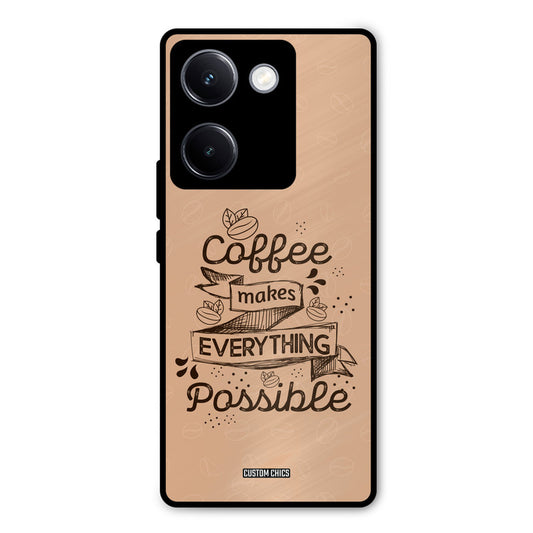 Possible Coffee Vivo Y300 Plus Mobile Back Cover - Typography PrintShield Case