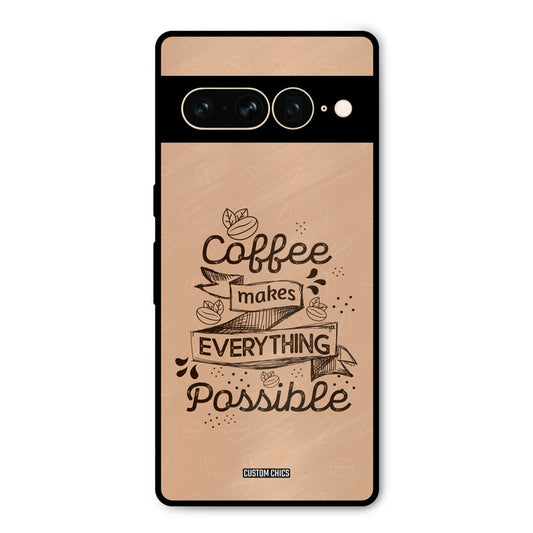 Possible Coffee Google Pixel 7 Pro Mobile Back Cover - Typography PrintShield Case