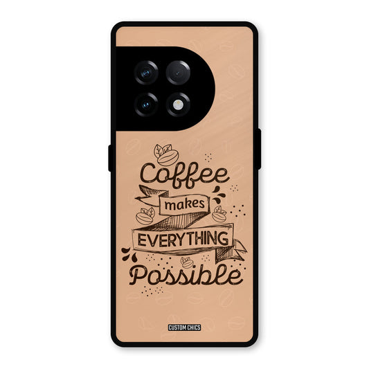 Possible Coffee OnePlus 11R Mobile Back Cover - Typography PrintShield Case