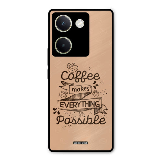 Possible Coffee Vivo Y200 Pro Mobile Back Cover - Typography PrintShield Case