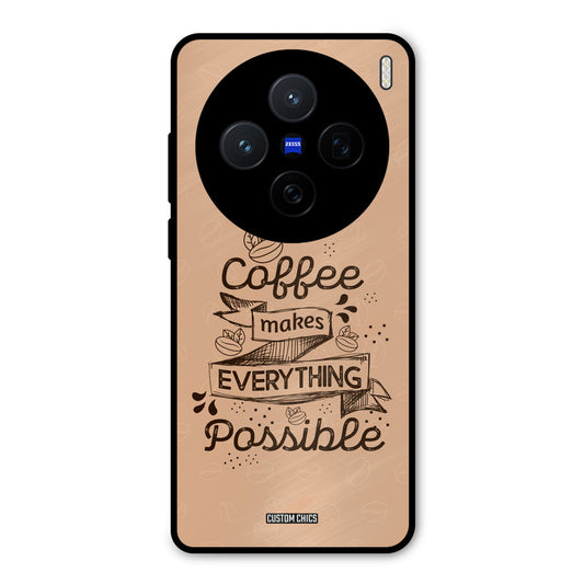 Possible Coffee Vivo X200 Mobile Back Cover - Typography PrintShield Case