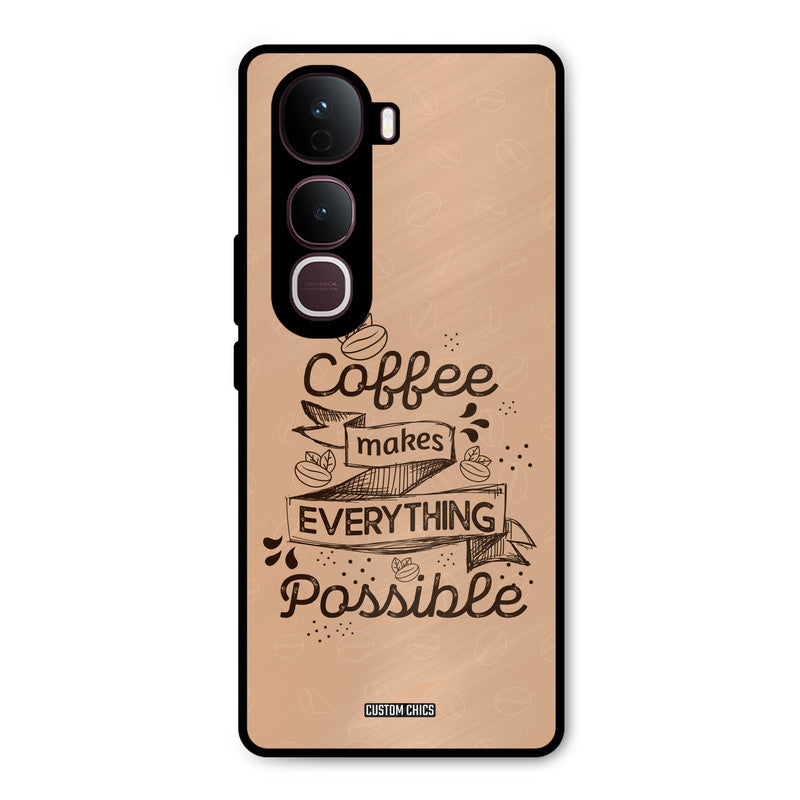 Possible Coffee Vivo Y400 Pro Mobile Back Cover - Typography PrintShield Case