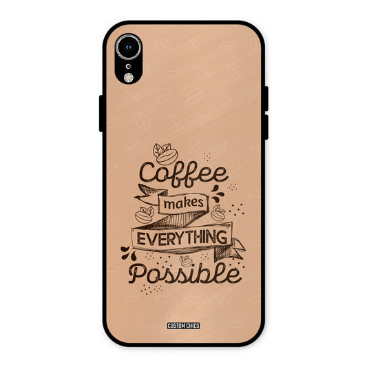 Possible Coffee iPhone XR Mobile Back Cover - Typography PrintShield Case