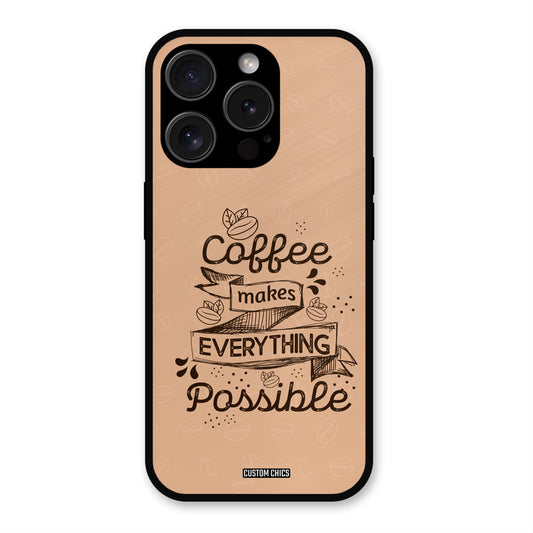 Possible Coffee iPhone 15 Pro Max Mobile Back Cover - Typography PrintShield Case
