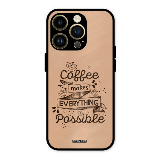 Possible Coffee iPhone 14 Pro Max Mobile Back Cover - Typography PrintShield Case