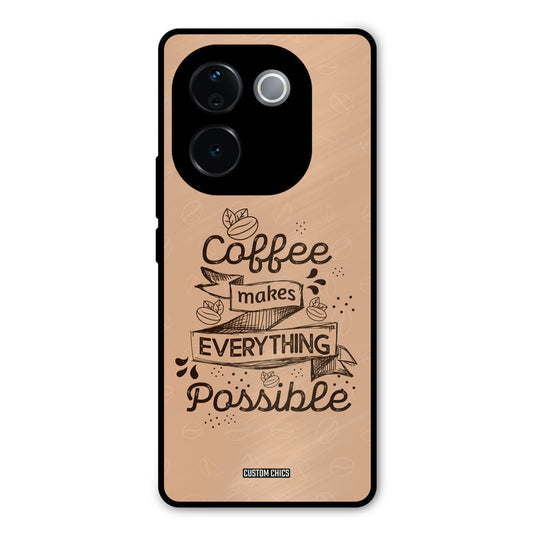 Possible Coffee Vivo T3 Pro Mobile Back Cover - Typography PrintShield Case