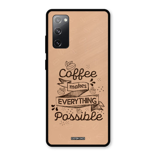 Possible Coffee Samsung Galaxy S20 FE 5G Mobile Back Cover - Typography PrintShield Case