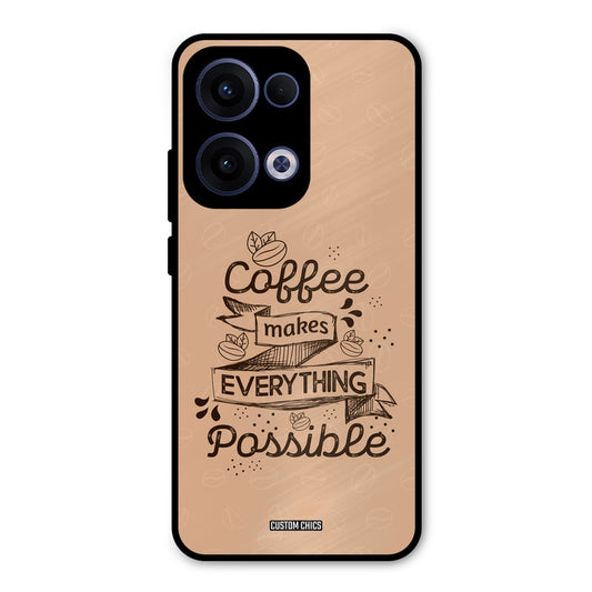 Possible Coffee Oppo Reno 13 5G Mobile Back Cover - Typography PrintShield Case