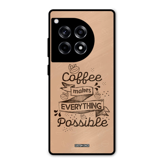 Possible Coffee OnePlus 12R Mobile Back Cover - Typography PrintShield Case