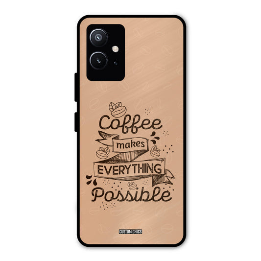 Possible Coffee Vivo Y75 5G Mobile Back Cover - Typography PrintShield Case
