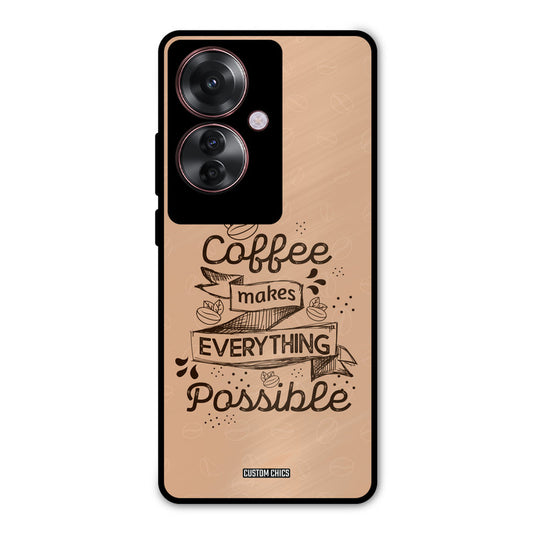 Possible Coffee Oppo F25 Pro Mobile Back Cover - Typography PrintShield Case