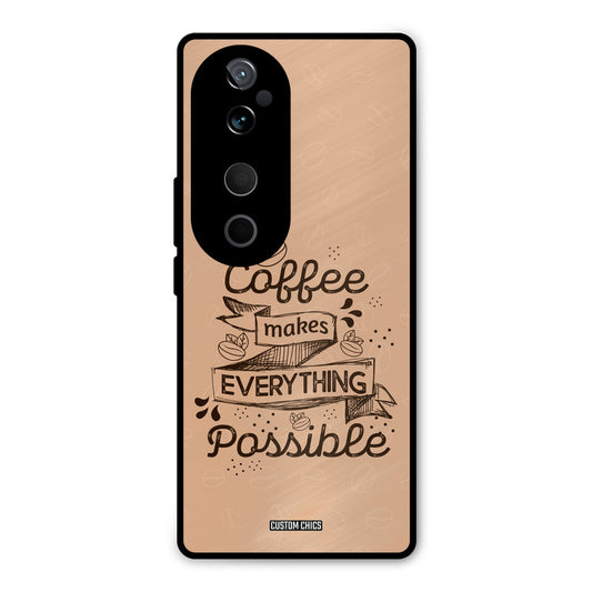 Possible Coffee Vivo V40 Mobile Back Cover - Typography PrintShield Case