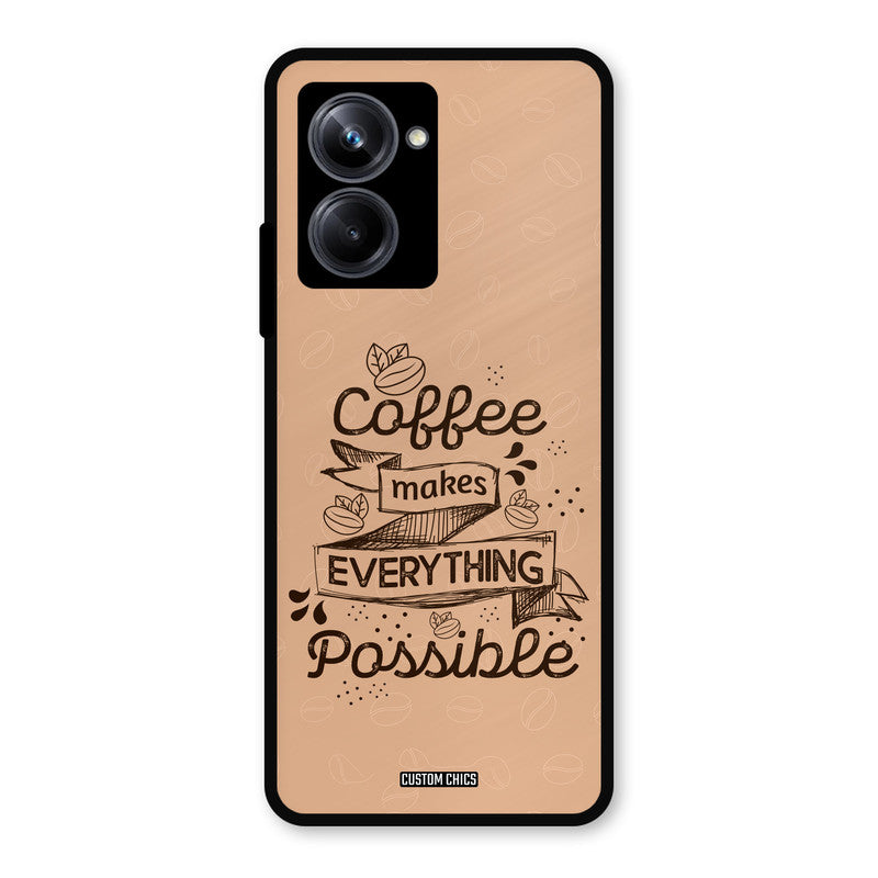 Possible Coffee Realme 10 Pro Mobile Back Cover - Typography PrintShield Case