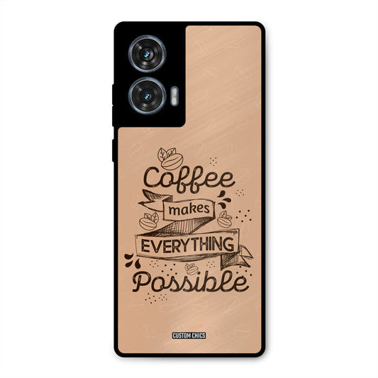 Possible Coffee Moto G96 Mobile Back Cover - Typography PrintShield Case
