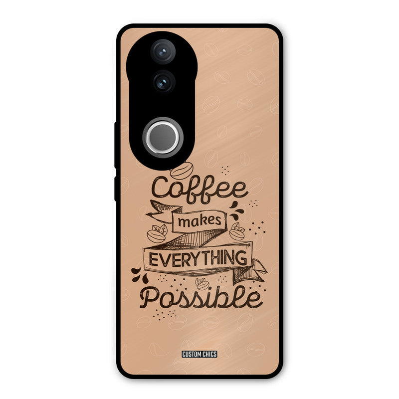 Possible Coffee Vivo V50 Mobile Back Cover - Typography PrintShield Case