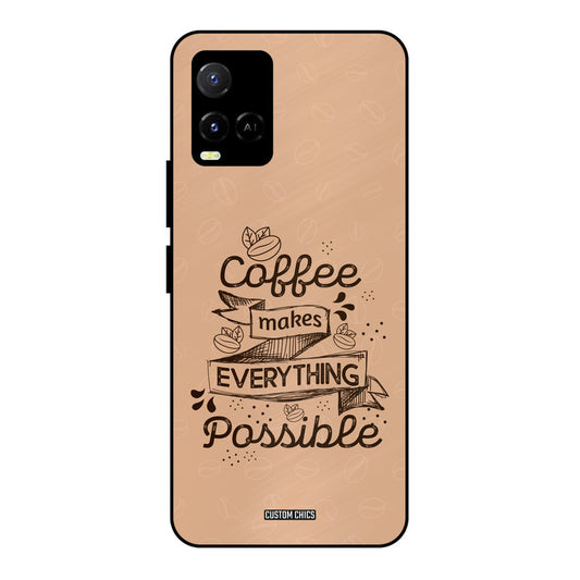 Possible Coffee Vivo Y33s Mobile Back Cover - Typography PrintShield Case