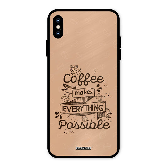 Possible Coffee iPhone XS Max Mobile Back Cover - Typography PrintShield Case