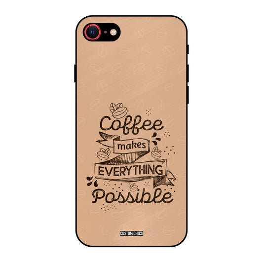 Possible Coffee iPhone SE 2020 Mobile Back Cover - Typography PrintShield Case