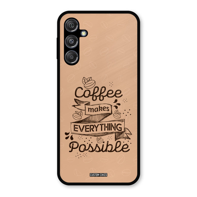 Possible Coffee Samsung Galaxy M34 5G Mobile Back Cover - Typography PrintShield Case