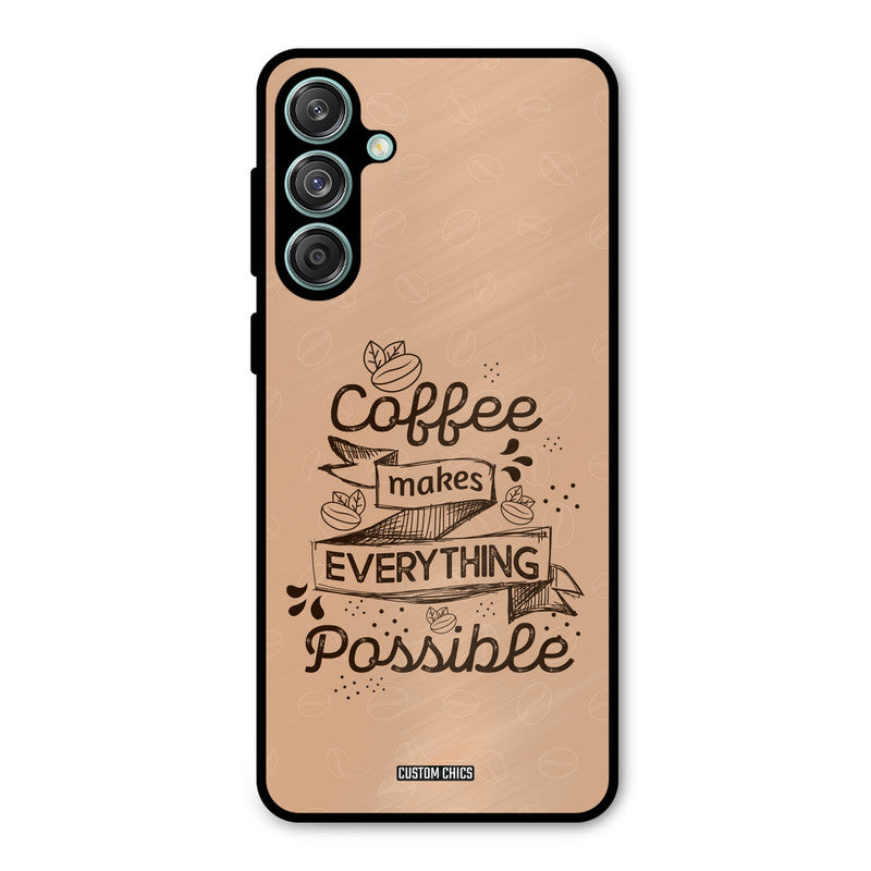 Possible Coffee Samsung Galaxy M55 5G Mobile Back Cover - Typography PrintShield Case