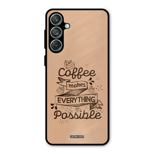 Possible Coffee Samsung Galaxy M55 5G Mobile Back Cover - Typography PrintShield Case