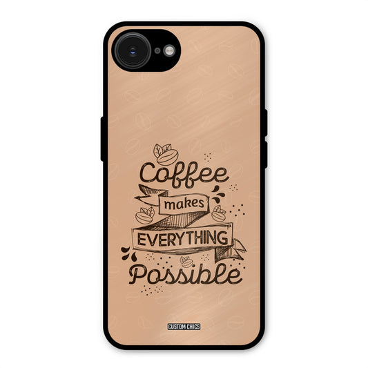 Possible Coffee iPhone 16e Mobile Back Cover - Typography PrintShield Case