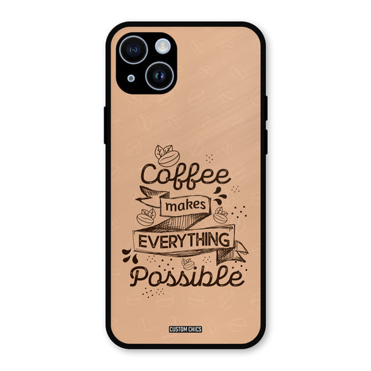 Possible Coffee iPhone 14 Mobile Back Cover - Typography PrintShield Case