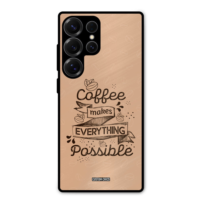Possible Coffee Samsung Galaxy S25 Ultra Mobile Back Cover - Typography PrintShield Case