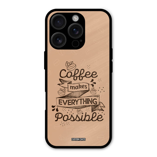 Possible Coffee iPhone 16 Pro Mobile Back Cover - Typography PrintShield Case