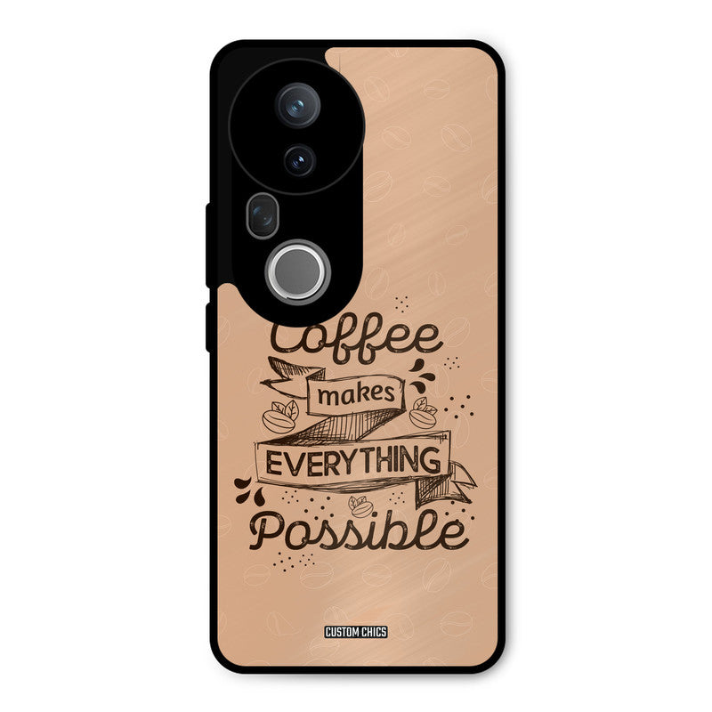 Possible Coffee Vivo T4 Ultra Mobile Back Cover - Typography PrintShield Case