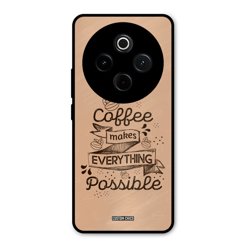 Possible Coffee iQoo Z10 Mobile Back Cover - Typography PrintShield Case