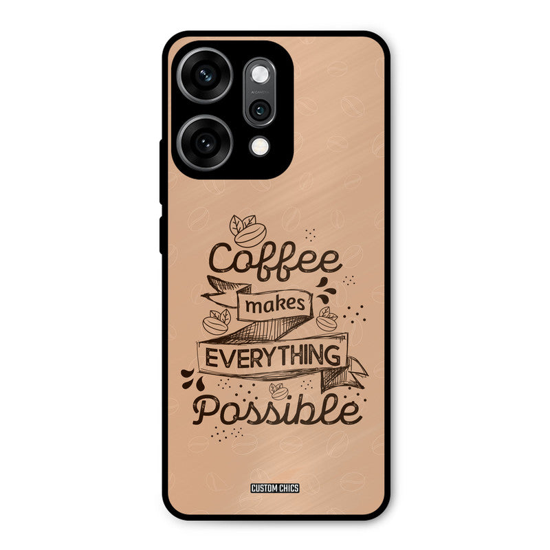 Possible Coffee Oppo Reno 14 Pro Mobile Back Cover - Typography PrintShield Case