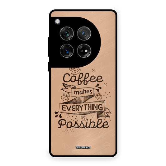 Possible Coffee OnePlus 12 Mobile Back Cover - Typography PrintShield Case