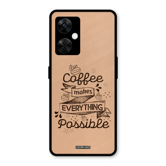 Possible Coffee OnePlus Nord CE 3 Lite Mobile Back Cover - Typography PrintShield Case