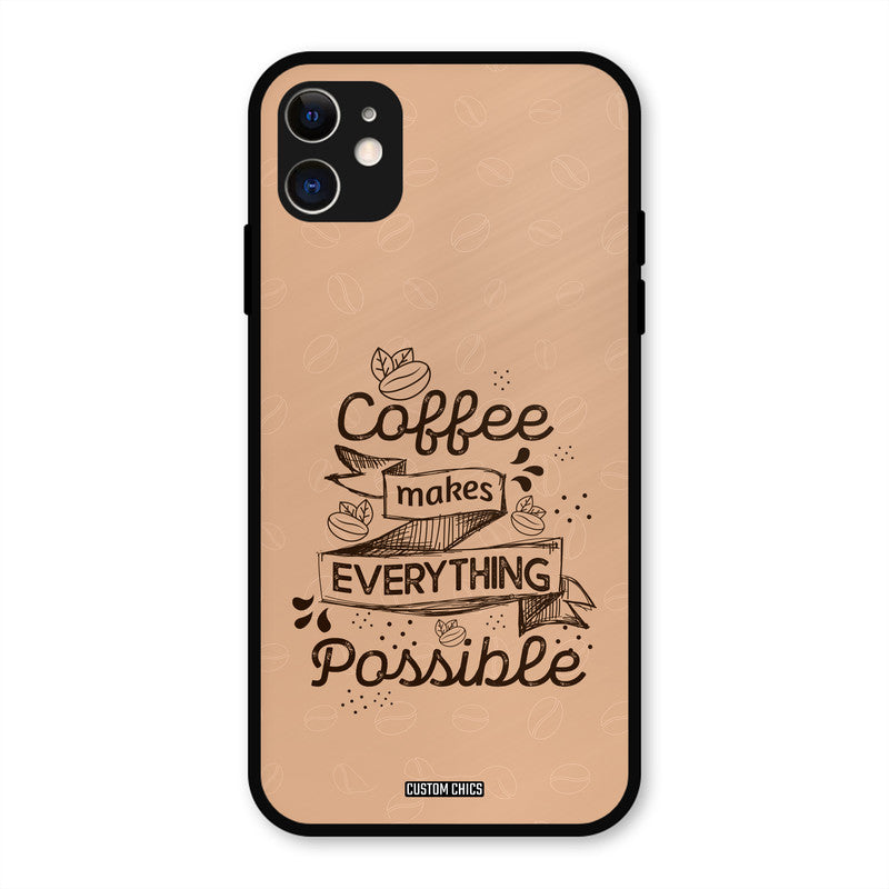 Possible Coffee iPhone 11 Mobile Back Cover - Typography PrintShield Case