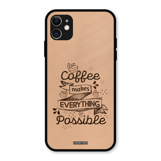 Possible Coffee iPhone 11 Mobile Back Cover - Typography PrintShield Case