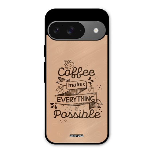 Possible Coffee Google Pixel 9 Mobile Back Cover - Typography PrintShield Case